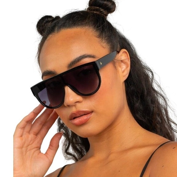 AIRE Continuum 2222500 Black Shield Sunglasses Recycled Plastic‎ Oversized NEW main image 4